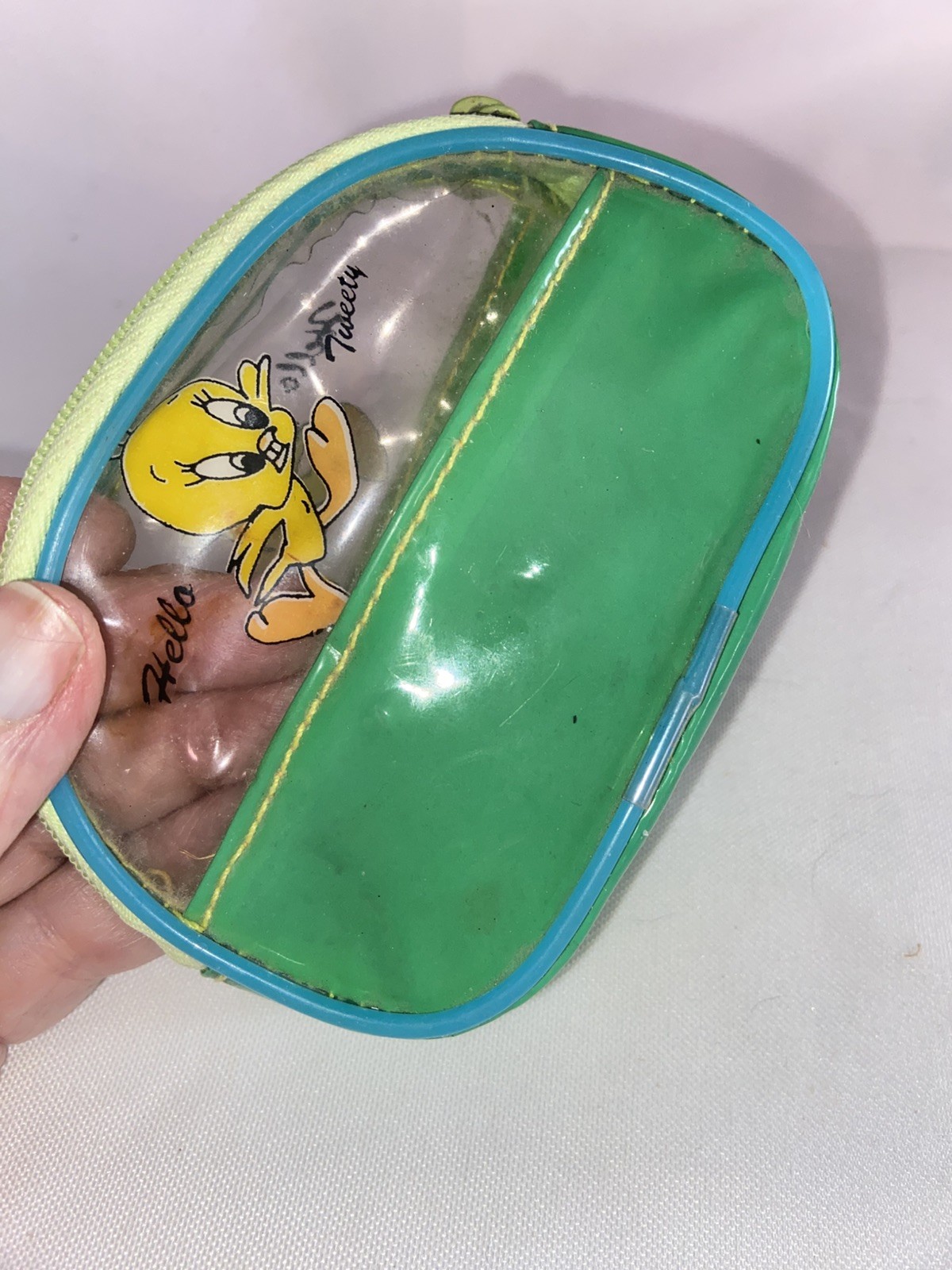 Vintage 1990’s Tweety Bird Plastic Zipper Coin Purse