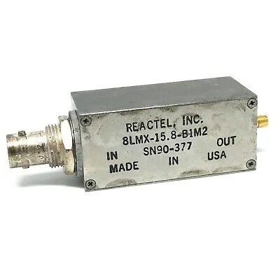 15.8MHZ Low Pass RF Microwave Filter REACTEL 8LMX-15.8-B1M2