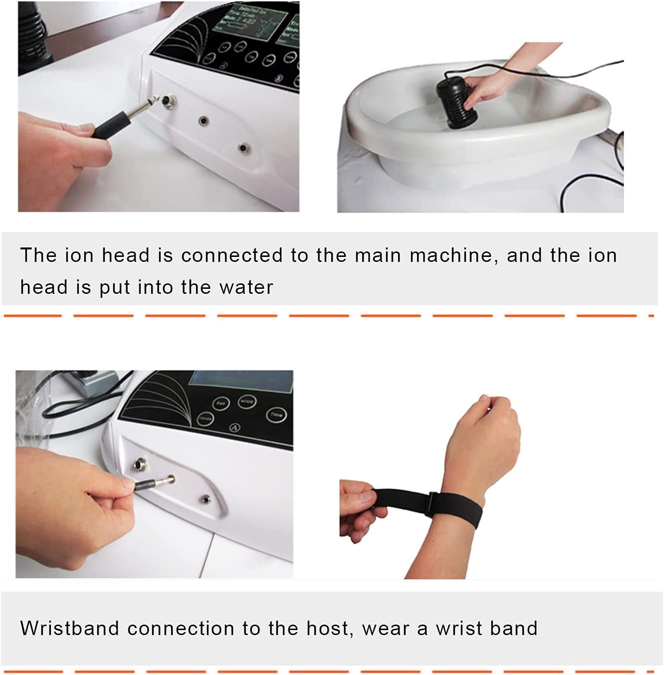 Replace Wrist Band Strap For Ion Ionic Foot Bath Spa Cell Cleanse Detox Machine