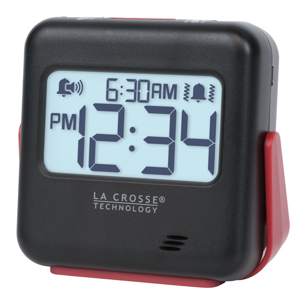 617-147 La Crosse Technology BUZZ Vibration Battery Powered Digital Alarm Clock