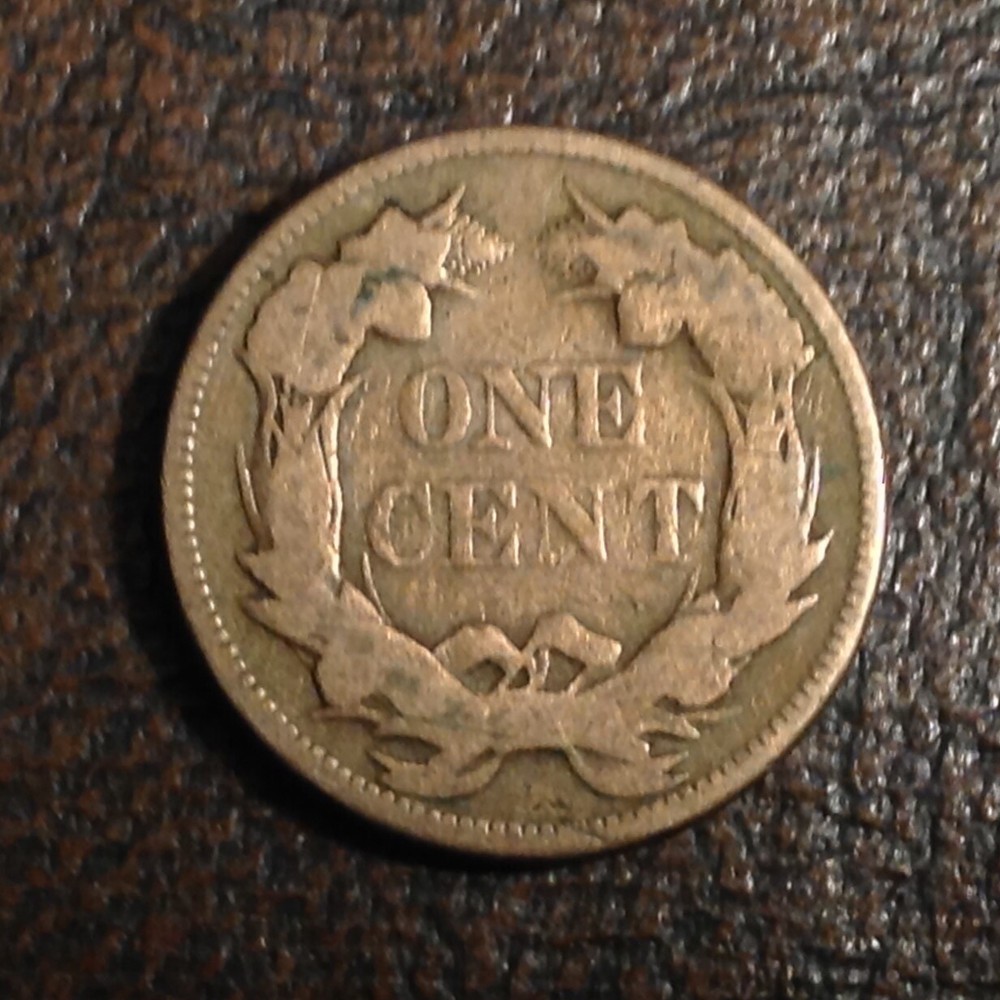 1857 US Flying Eagle Cent cd -