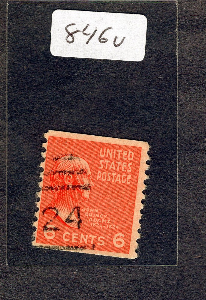 1939 Stamp #846 John Quincy Adams Used