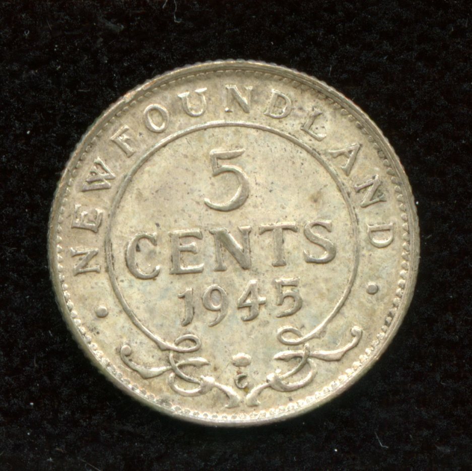 1945 Newfoundland Five Cents   C6