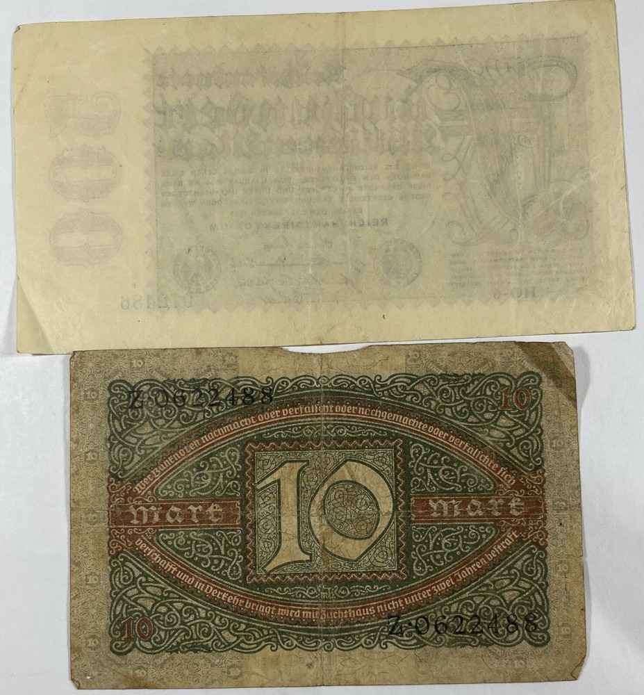Germany 7 Diff. old notes mixed grades (#757)