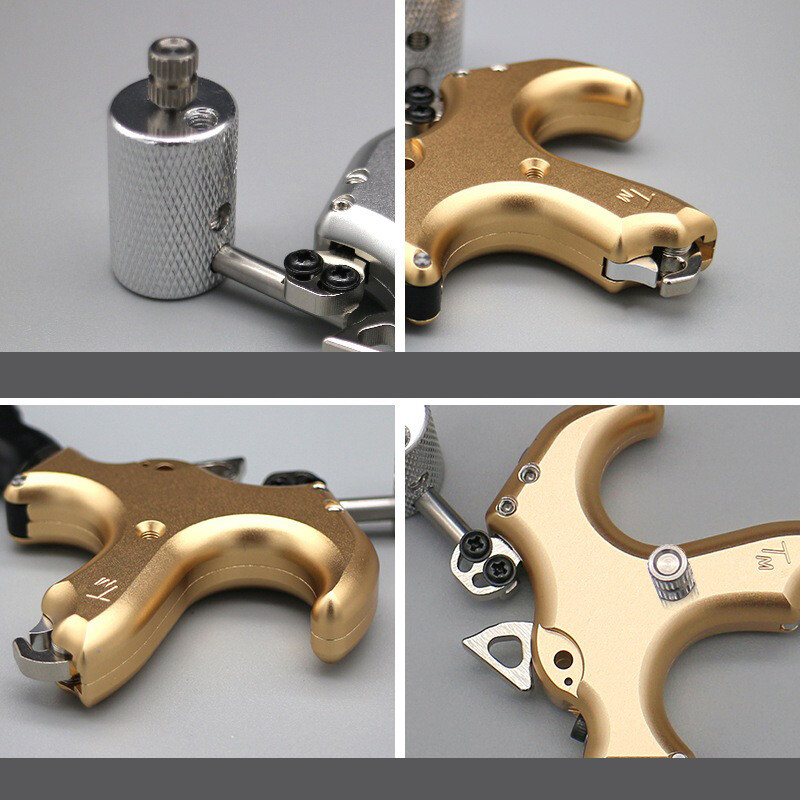 Compound Bow Archery Release Aid 3 4 Finger Grip Thumb Caliper Trigger Hunting