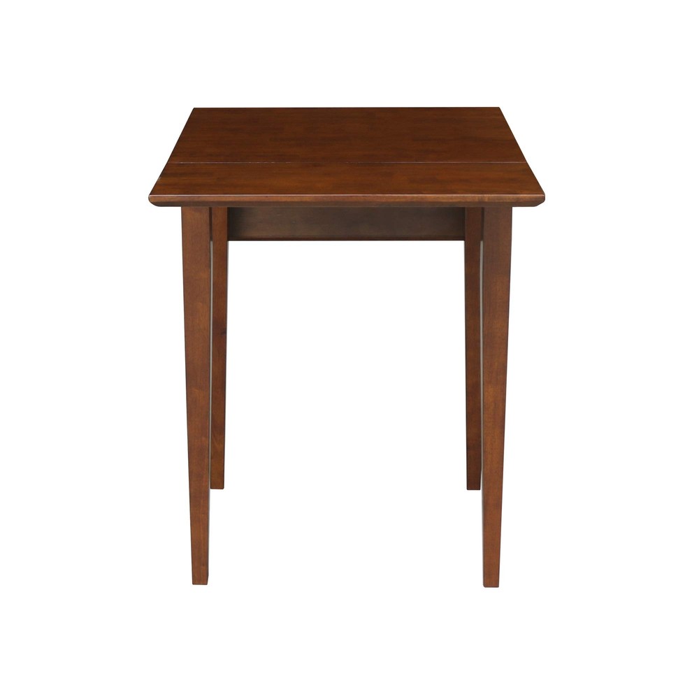 IC International Concepts Small Drop Leaf Dining Table with Dual 9" Drop Leaf