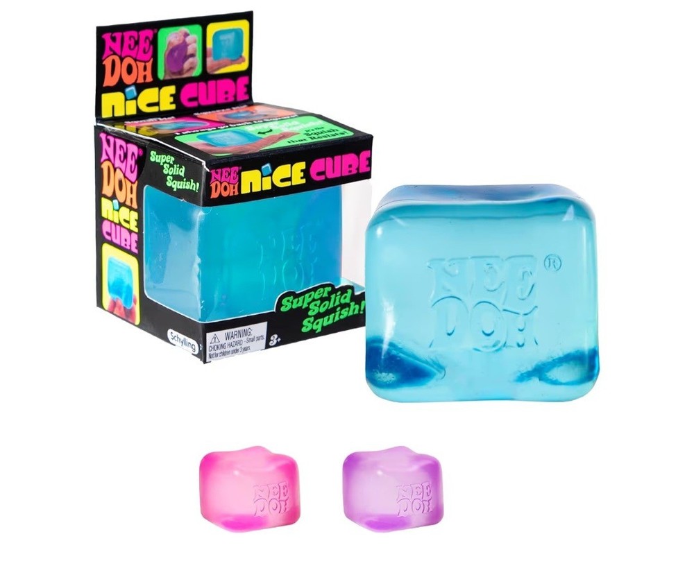 Schylling NeeDoh Nice Cube-Sensory Squeeze Toy with Super Solid Squish 2.25" [1]