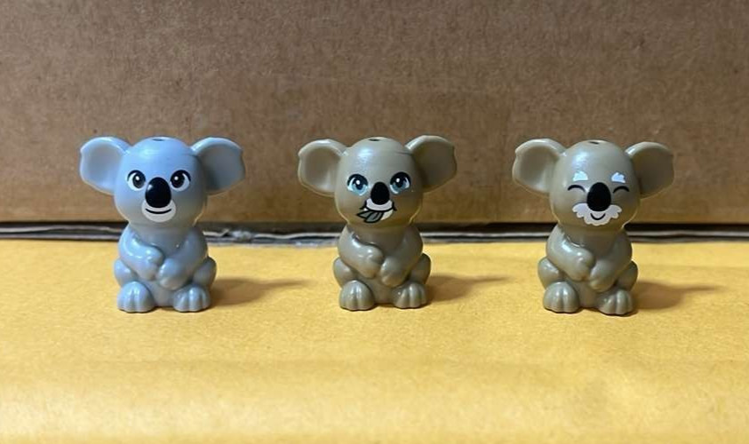 LEGO NEW Koala Bear with Black Eyes and Nose Pattern Animals Friends