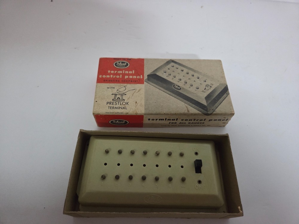 Ideal Models B-181 Terminal Control Panel Prestlok Model Train Accessory Vintage