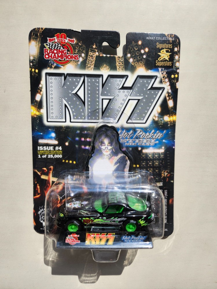 KISS RARE Peter Criss Issue #4 Hot Rockin Steel Die Cast Car New In Box Cat Man
