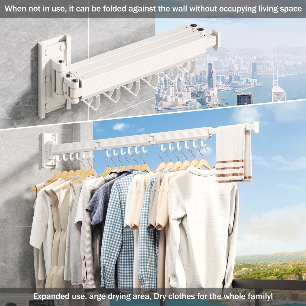 Clothes Drying Racklaundry Drying Rack Drying Rack Wall Mountwall Mounted Clothe