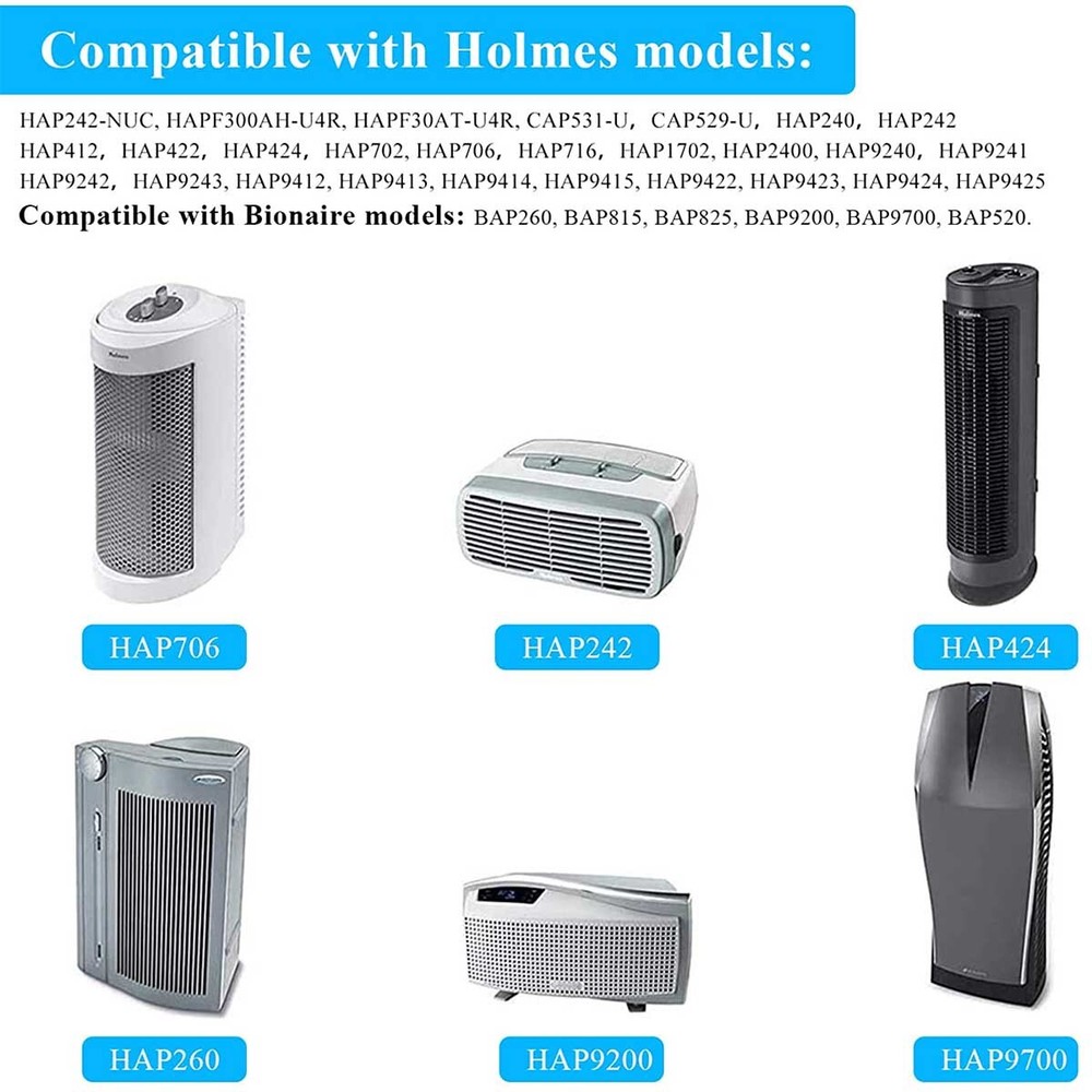 HAPF30AT Filter and High Density Carbon Filter For Holmes Air Purifier HAP9243