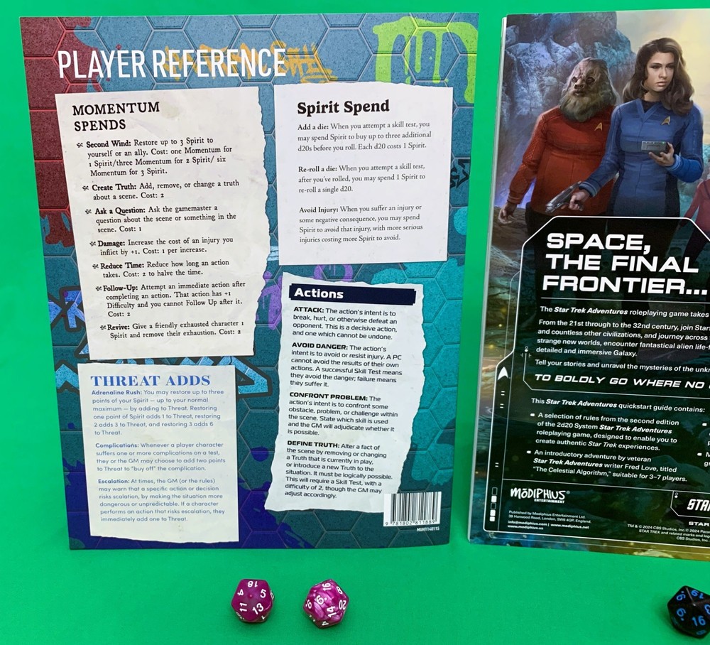2D20 RPG Quickstart Bundle - Star Trek 2E, Dune, Dreams & Machines | Modiphius