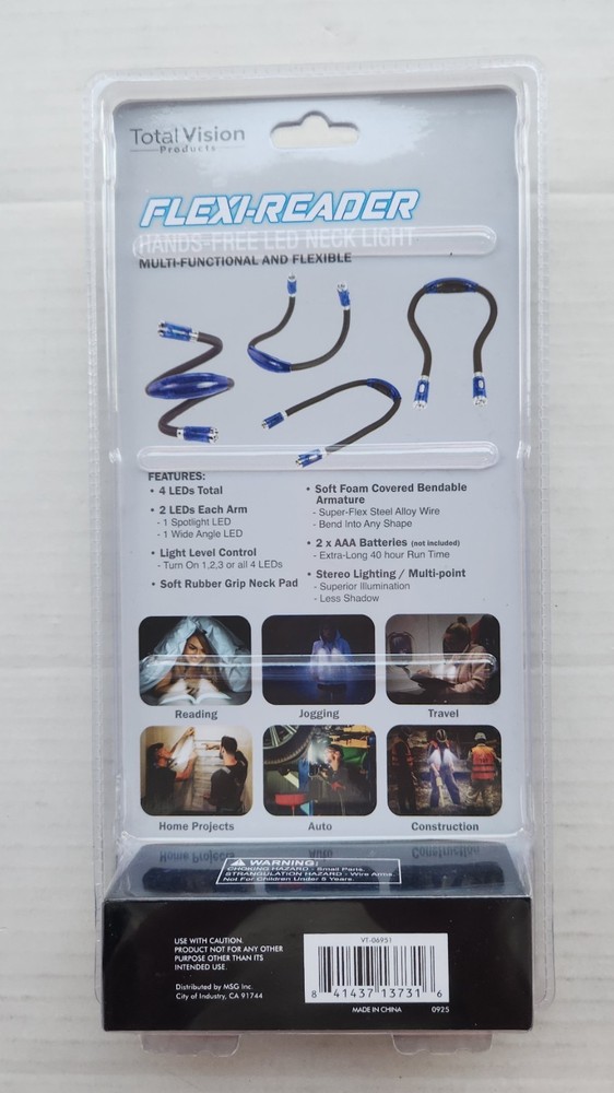 Total Vision Products Hands-Free LED Neck Light - Flexi-Reader -Multi-Functional