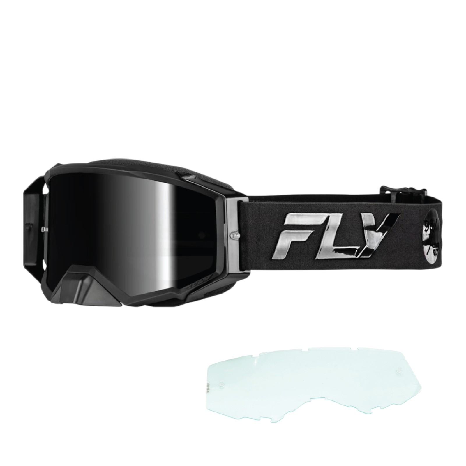 Fly Racing Zone Pro Goggles – Premium Motocross & Off-Road Goggles (Black)