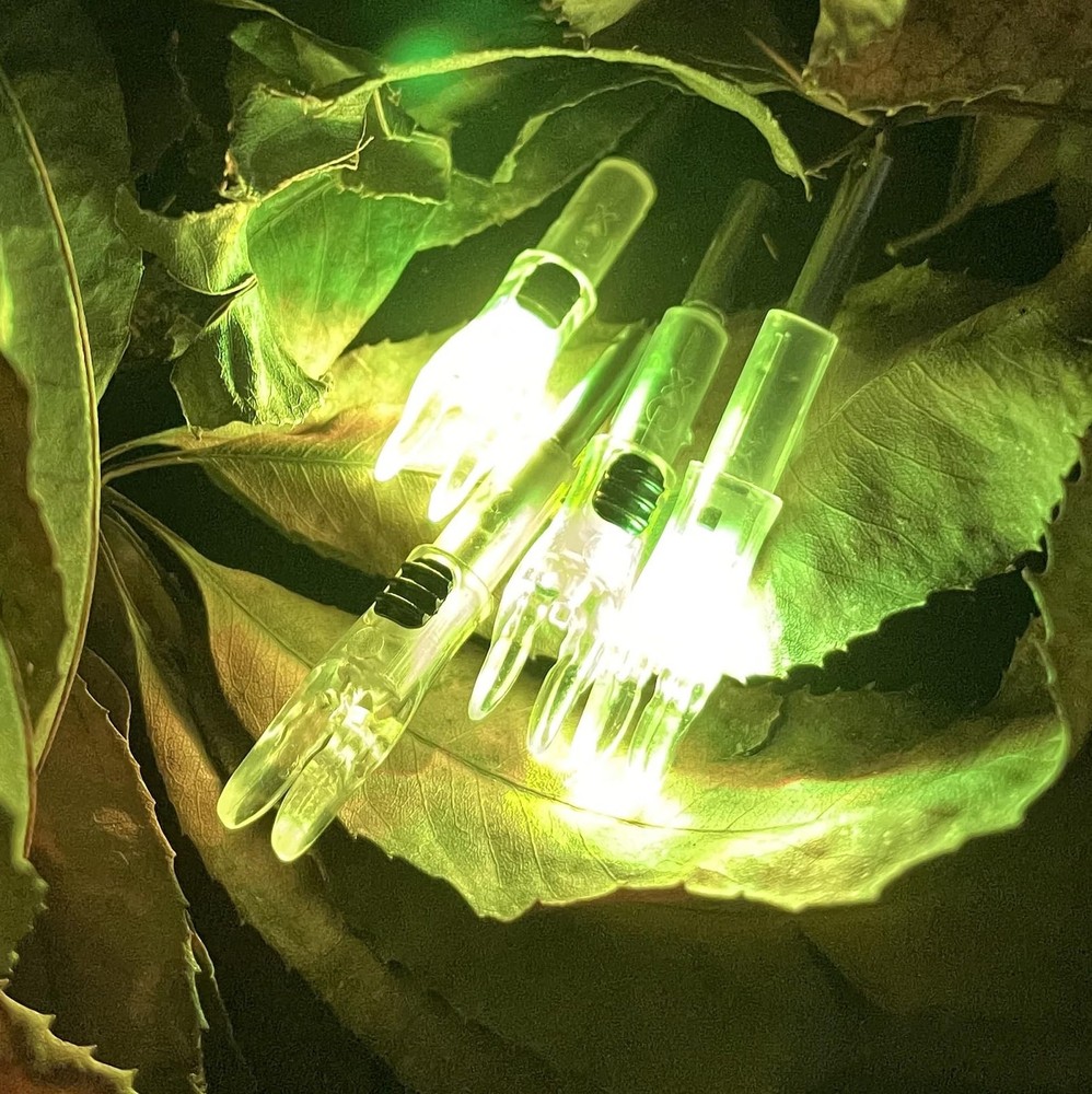 DEEPOWER 6 Pack X Lighted Archery Nocks for Arrows .204 Inside Diameter Light...