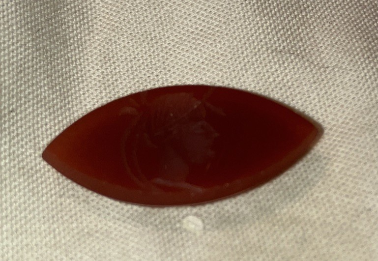 Vtg Fine Carnelian Intaglio