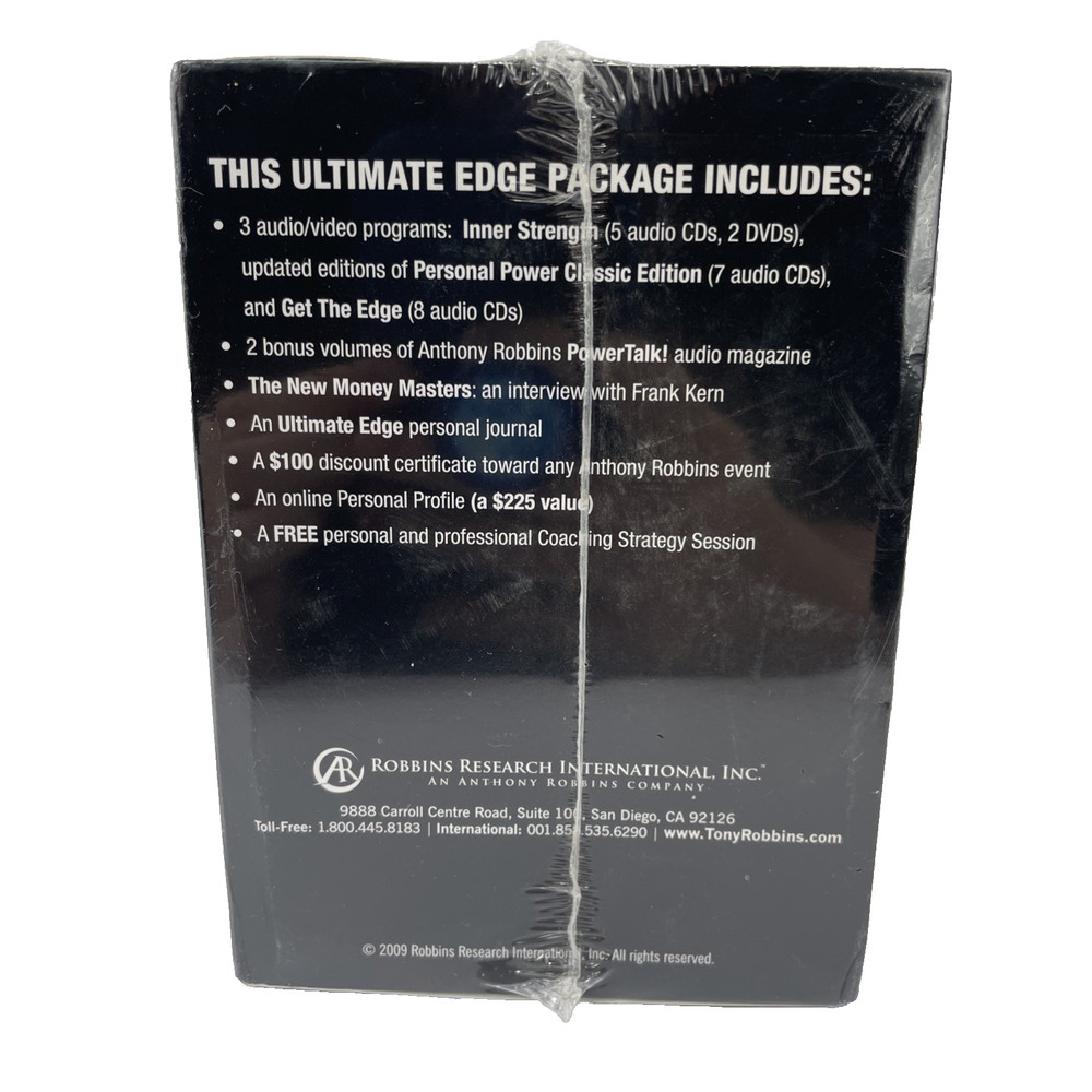 ANTHONY ROBBINS ULTIMATE EDGE CD DVD