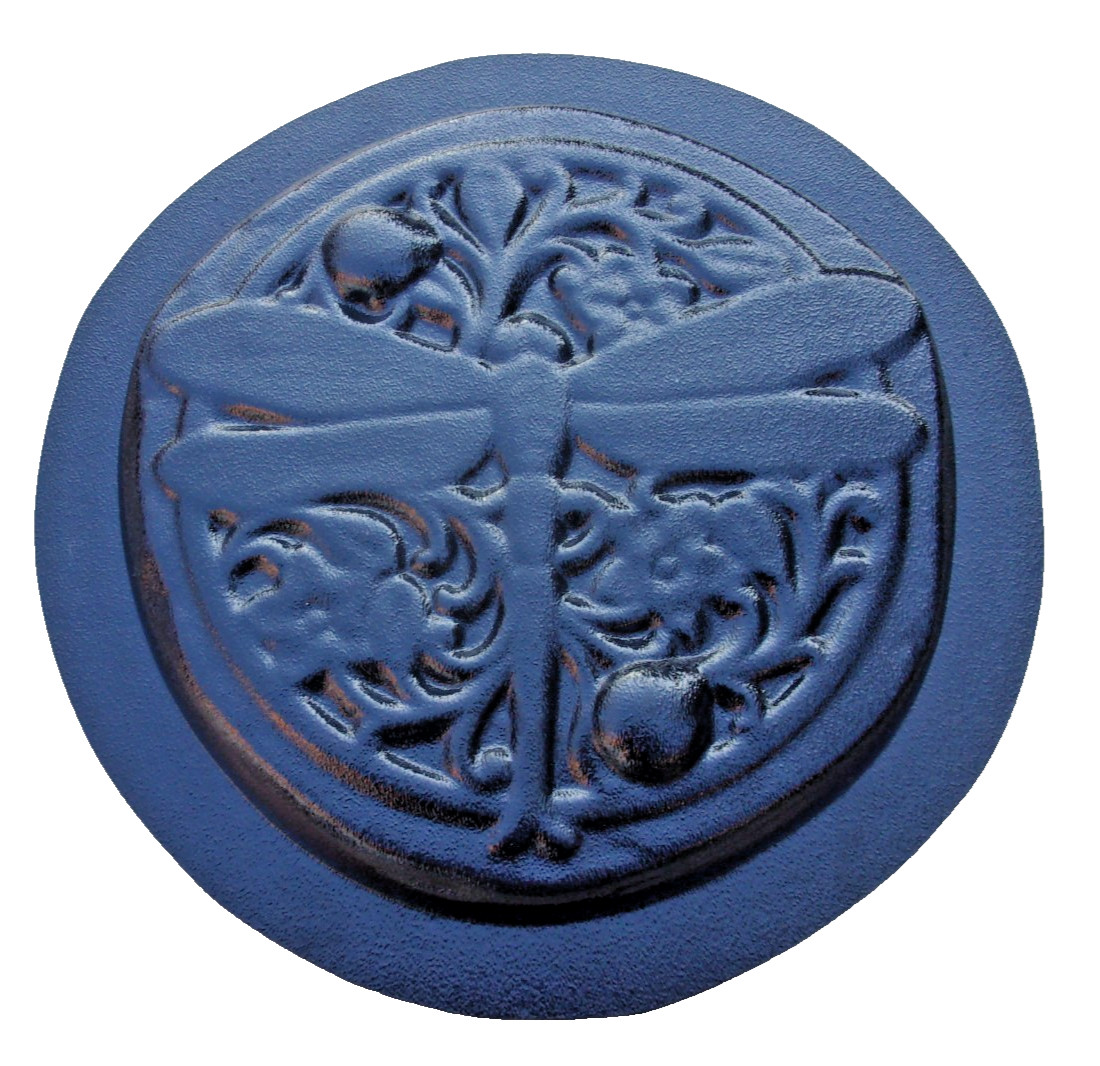 Dragonfly plaster concrete mold abs plastic stepping stone mould 10" x 1" thick
