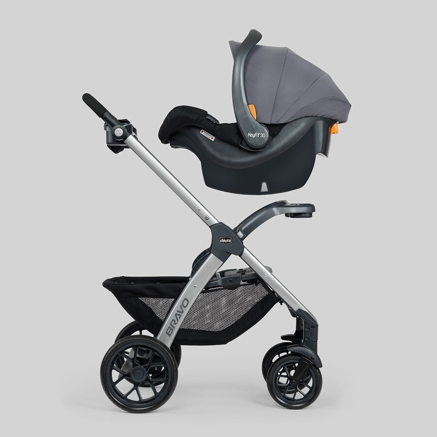 Chicco Bravo Quick-Fold Stroller Black New