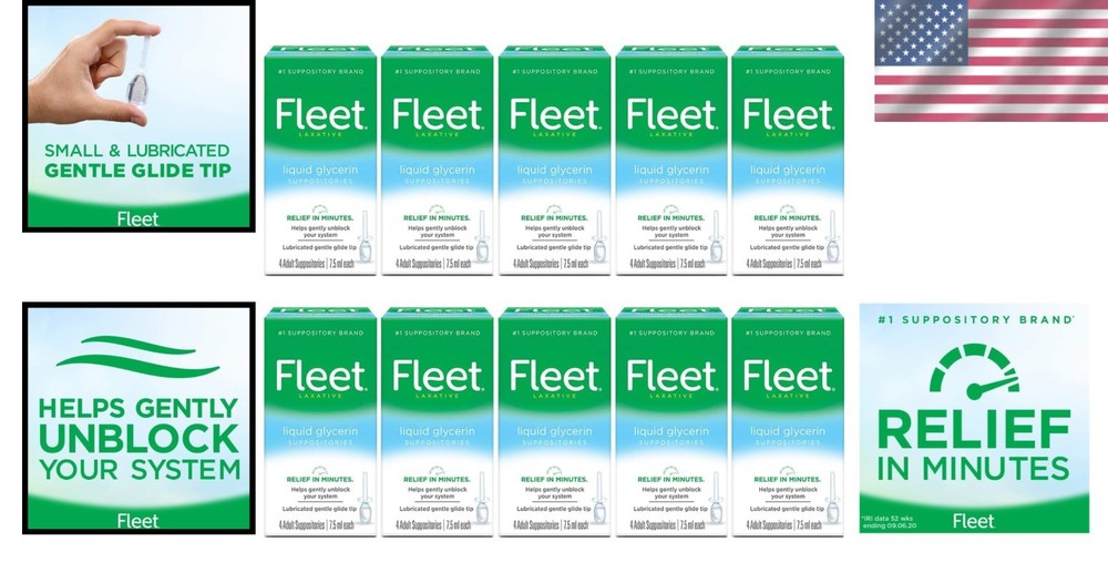 Unflavored Glycerin Suppositories (40 Count)