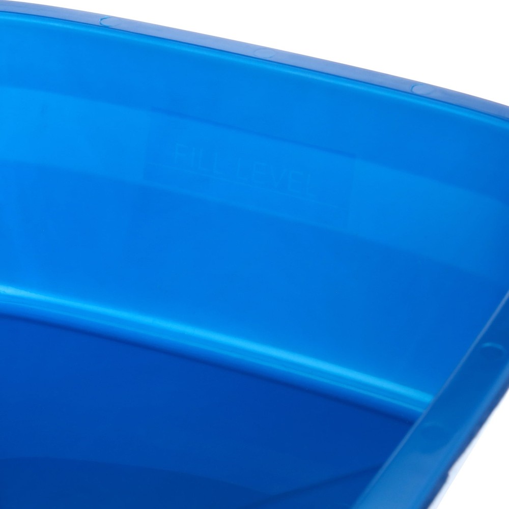 (2 pack) Van Ness Plastics Cat Litter Pan Blue Large