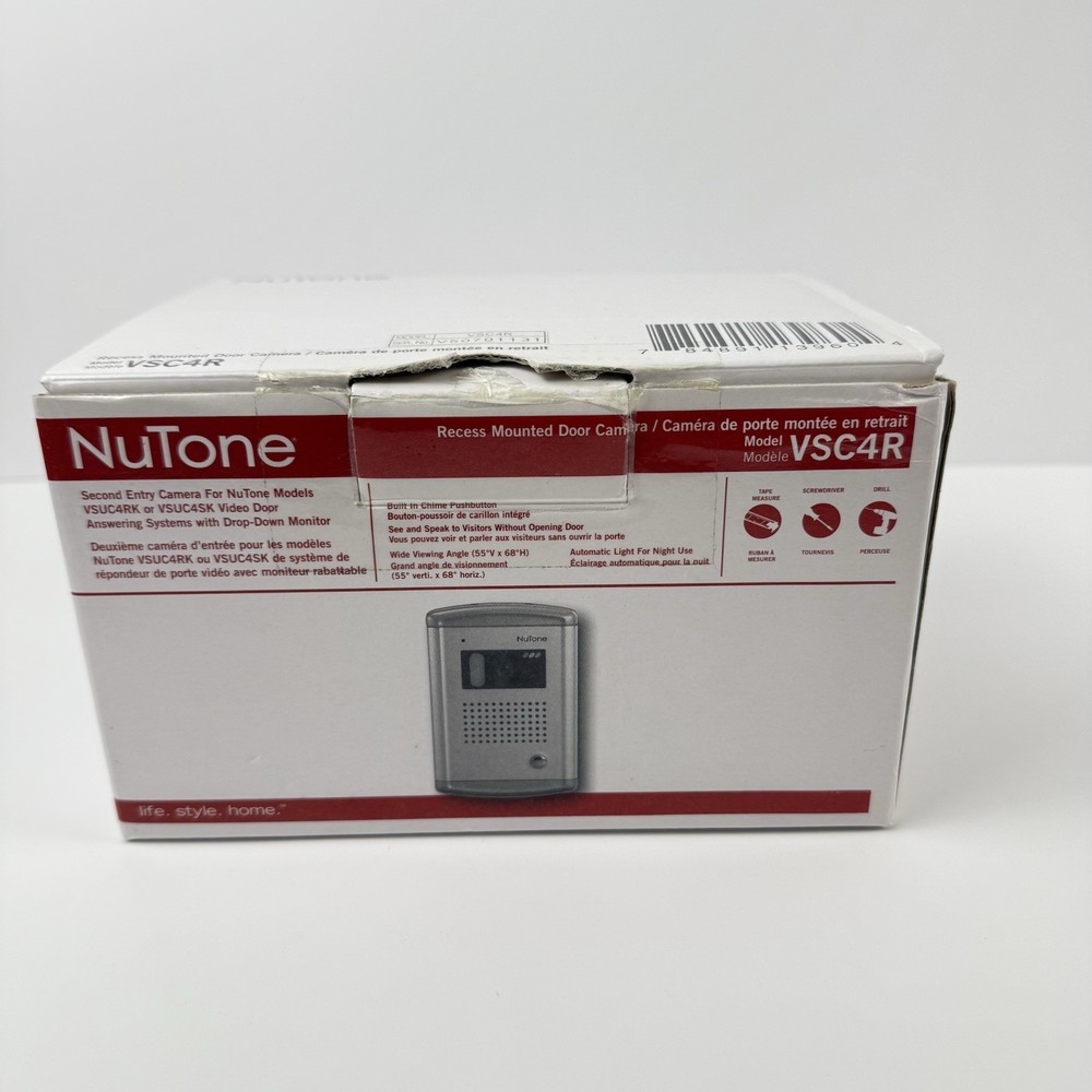 NuTone Security Camera VSC4R Video Recess Mounted Door Second Entry Answering