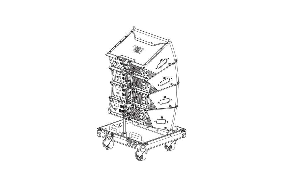 JBL SRX906LA Flight Case for (4) SRX906LA Line Array Column Speakers