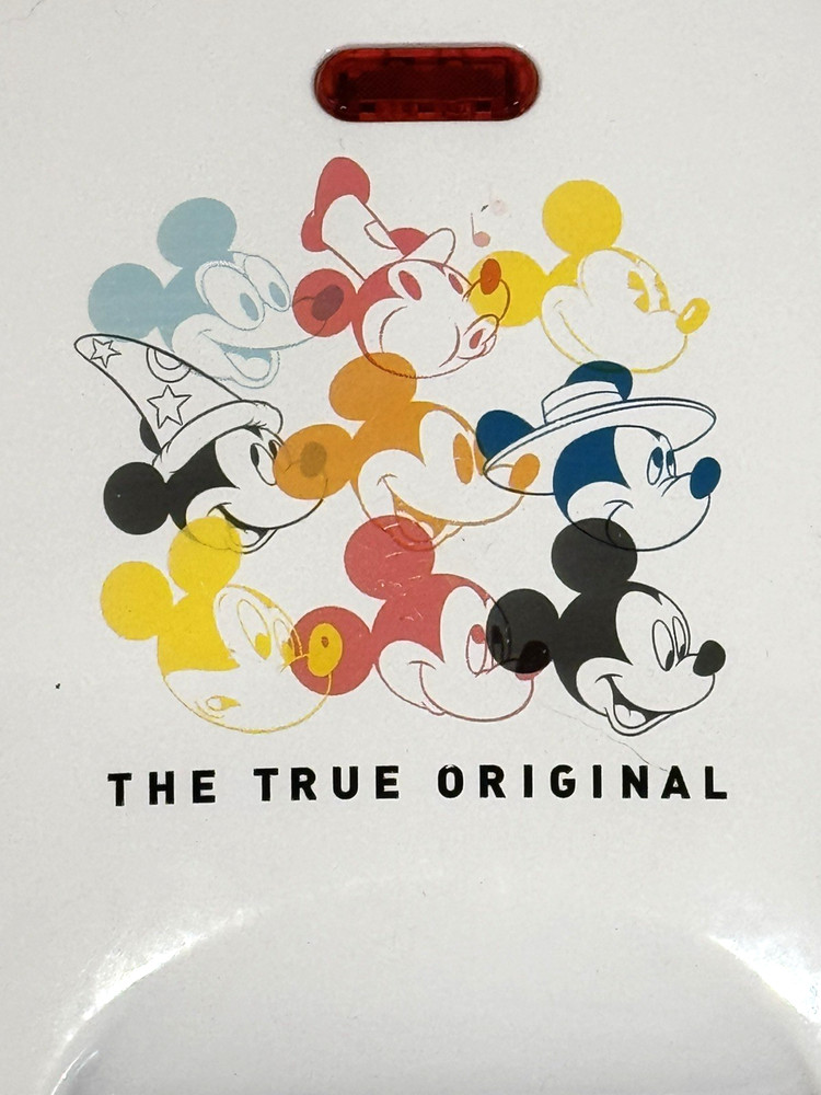 Disney Intertek Mickey Mouse The True Original 90 Year Mini Belgian Waffle Maker