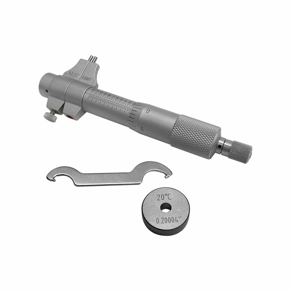 0.2-1.2" Inside Micrometer Ratchet Stop 0.001" Grad Precision Measure Scale