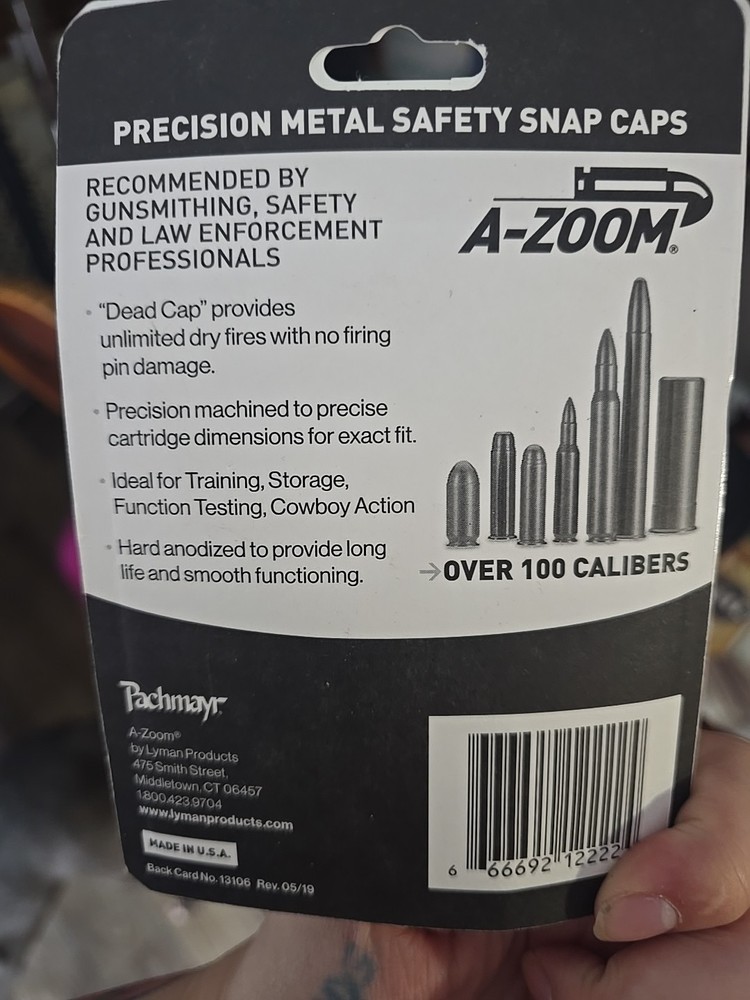 A-ZOOM 2PK SNAP CAPS 223 REM 12222