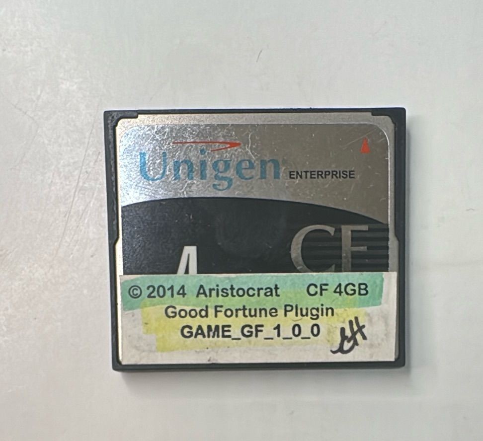 Unigen CF 4GB CompactFlash Card Aristocrat Good Fortune Plugin 2014