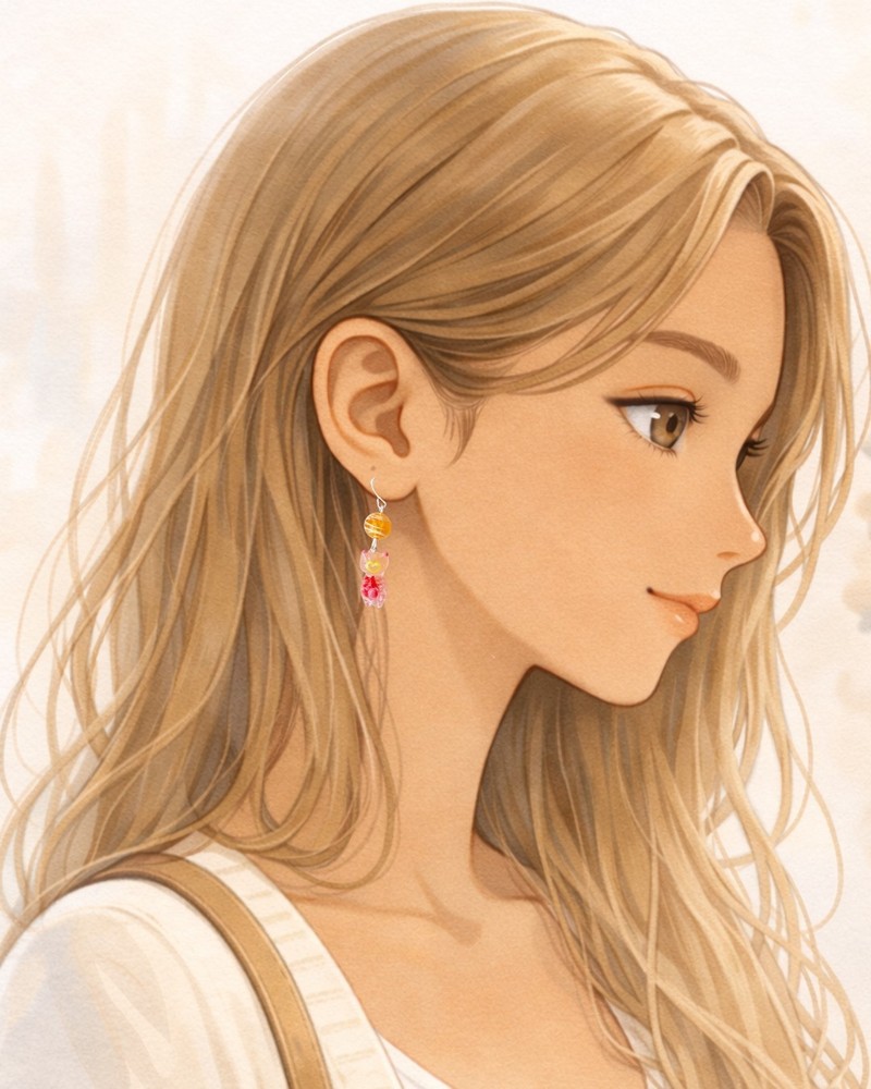 "Cat Earrings | Yo-Yo Dangling | Allergy-Friendly Hooks"
