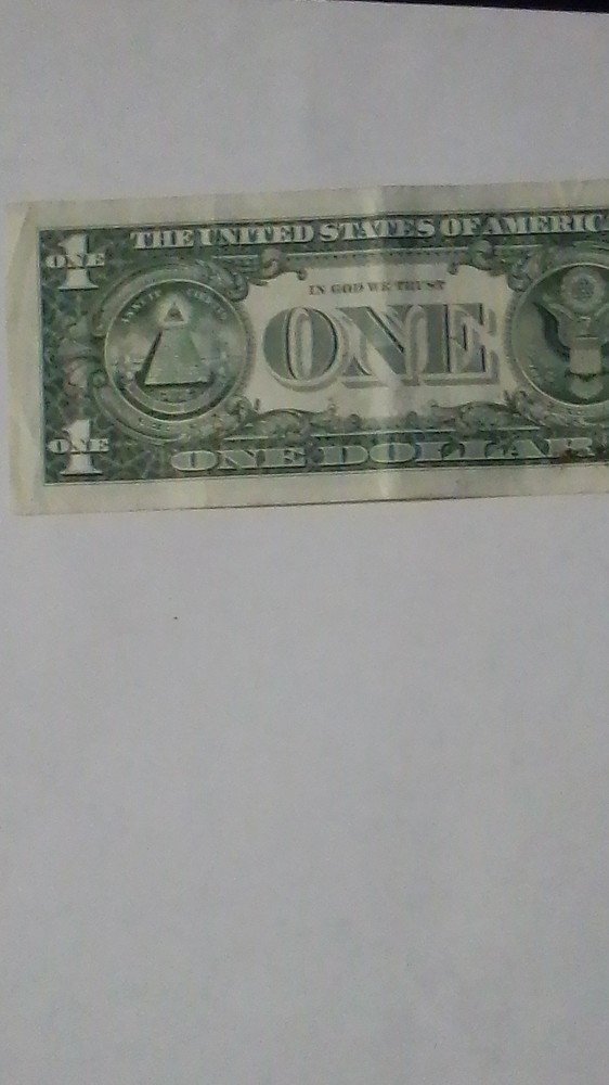 US $1 Error Note Ink Smear Federal Reserve Serial A37082425A