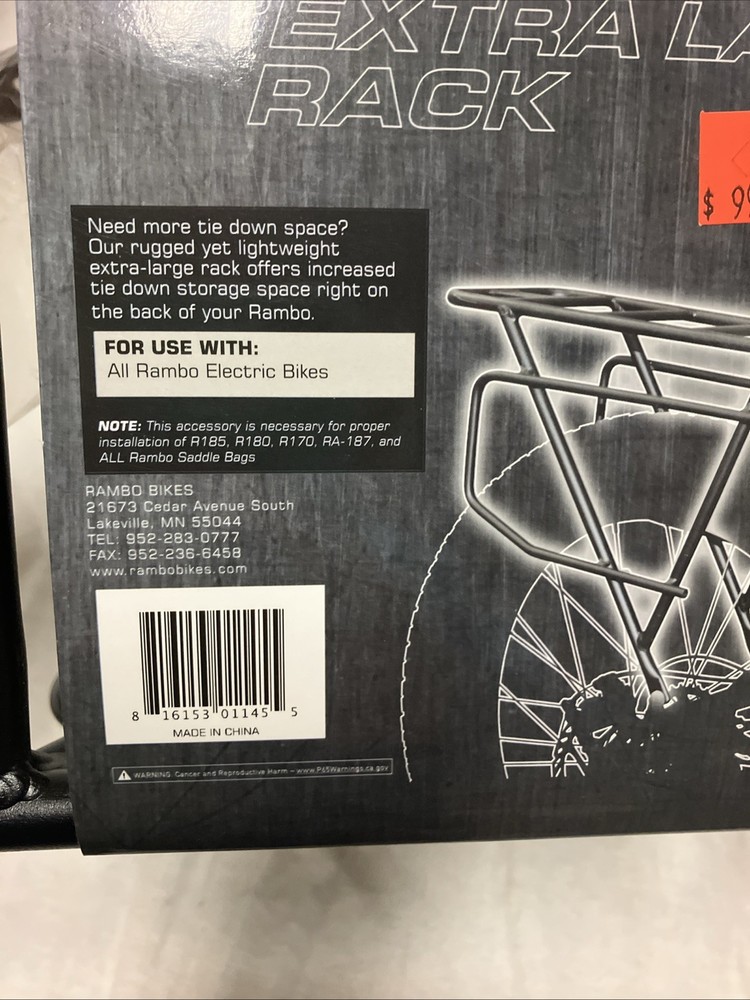Rambo Extra Large Rear Luggage Rack