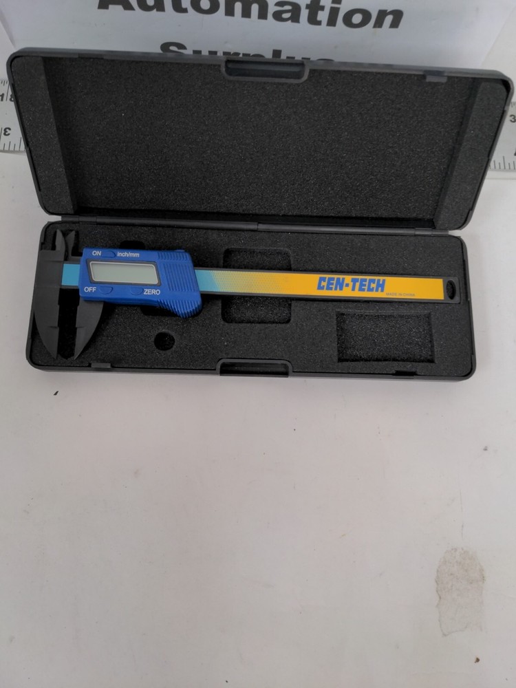 Cen-Tech 6" Composite Digital Caliper Shock Proof #93293 LCD Display Inch/mm