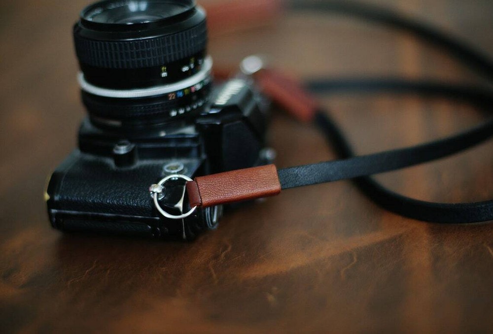 Handmade leather reduce pressure camera strap thicken shoulder widened windmup