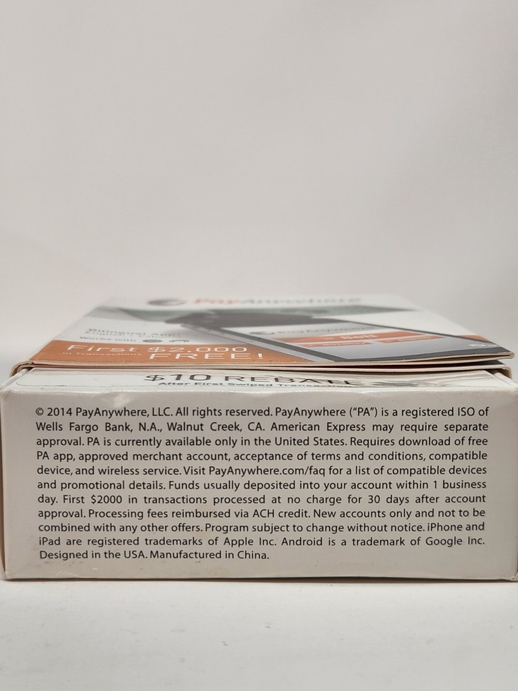 NEW PayAnywhere Credit Card Reader - IPhone, iPad & Android