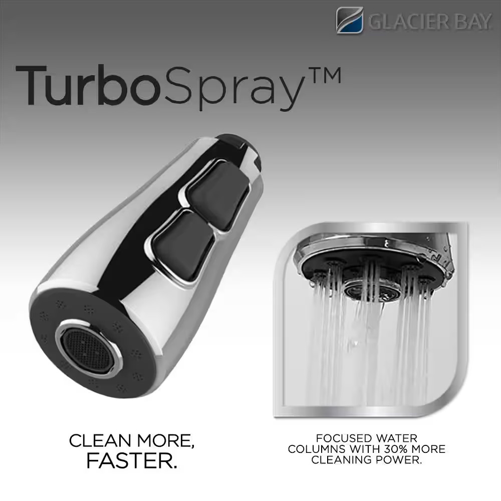 Sadira Single-Handle Pull-Down Sprayer Kitchen Faucet in Matte Black