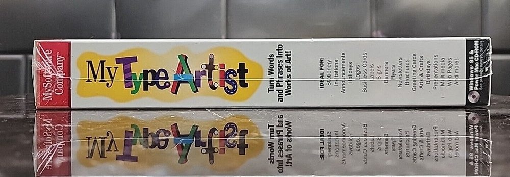 Mysoftware Compamy My Type Artist Windows 95 Power Mac CD-ROM 1999 Missing UPC
