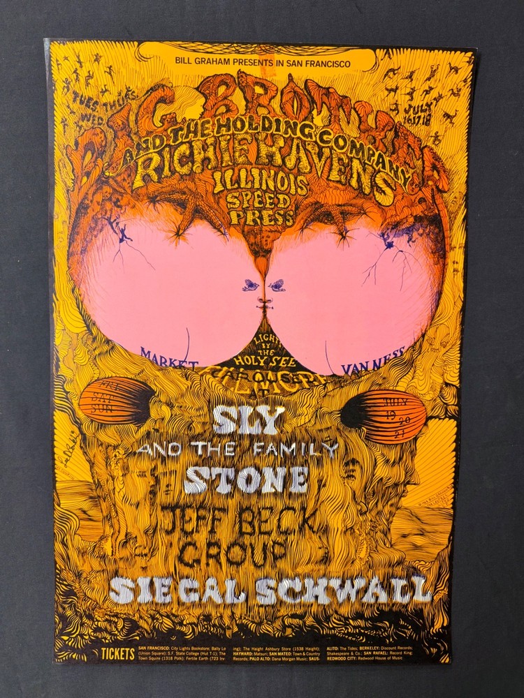 FILLMORE BG 129 Poster - SIGNED  by Lee Conklin