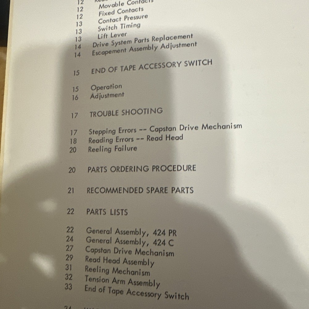 Tally Instruction Manual 424