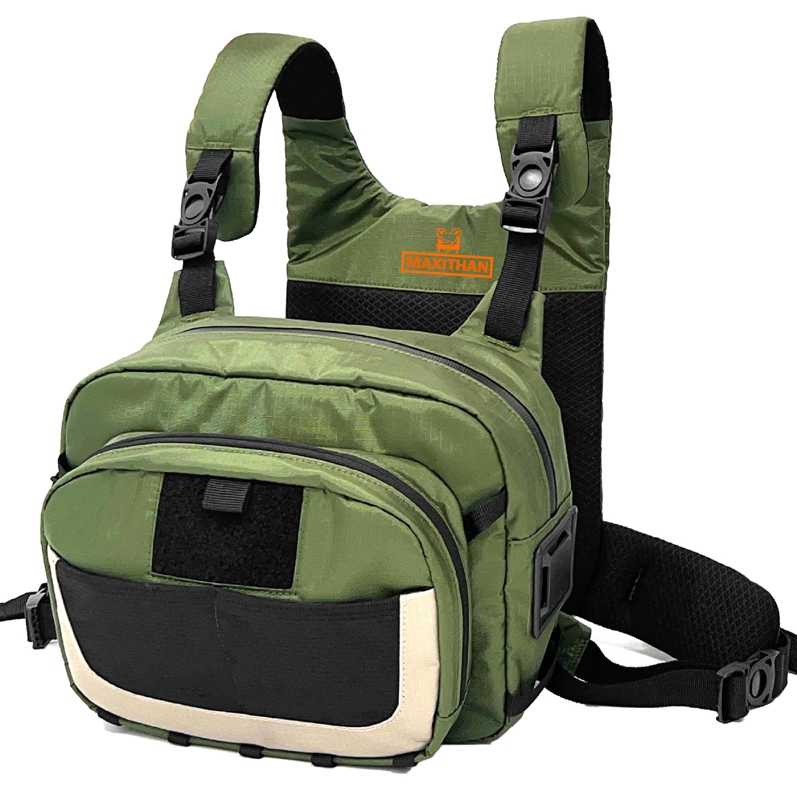 Whitewater Fly Fishing Chest Pack-Versatile Chest Bag with Magnetic Front Pocket