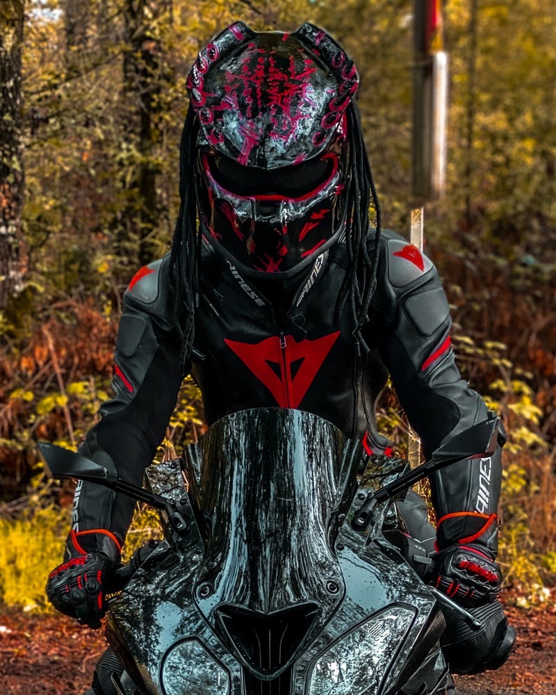 TOP PREDATOR MOTORCYCLE HELMET FIRE STYLE (DOT & ECE CERTIFIED)