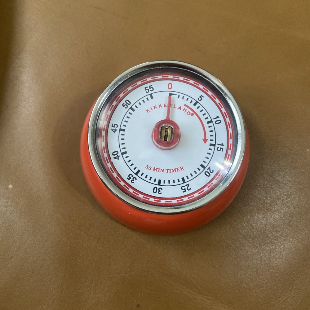 Dulton Red Magnetic Kitchen Timer - Vintage Style
