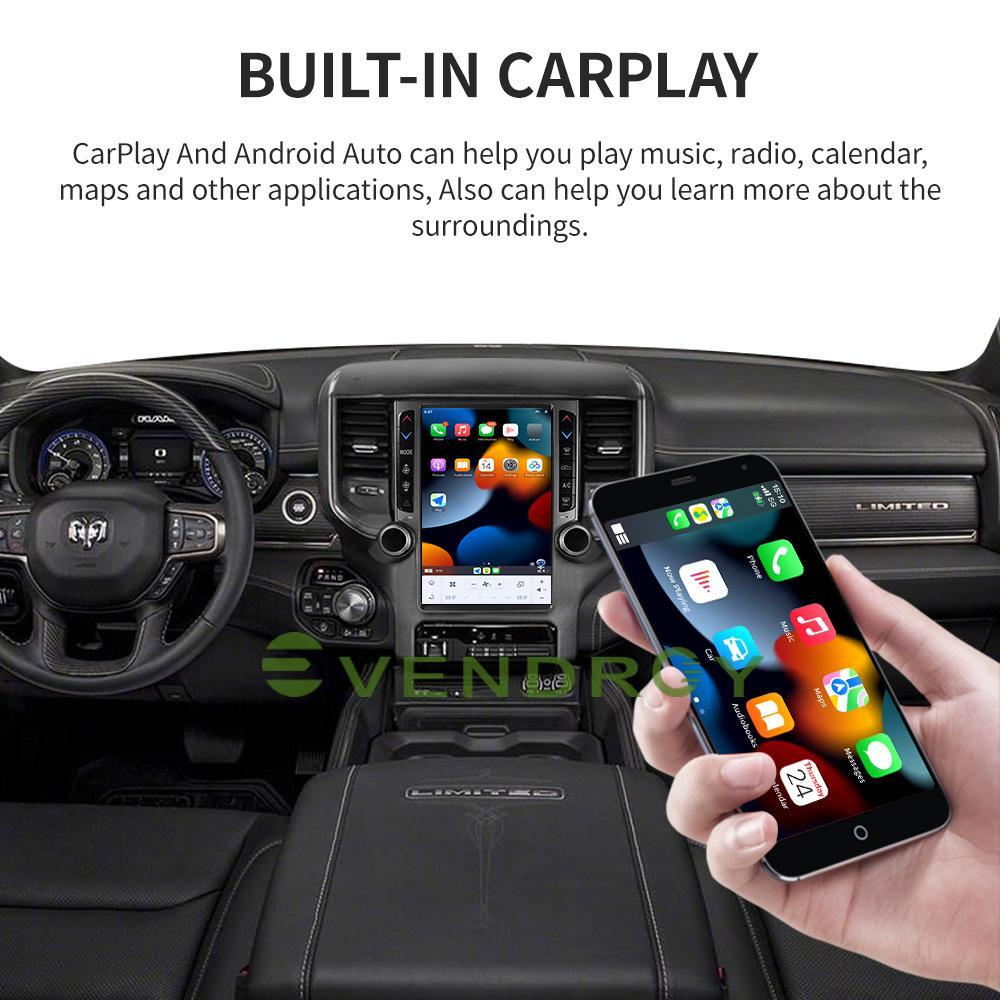 12.1"For Dodge RAM 1500 2500 3500 Car GPS Navigation Headunit Radio Stereo 4+64G