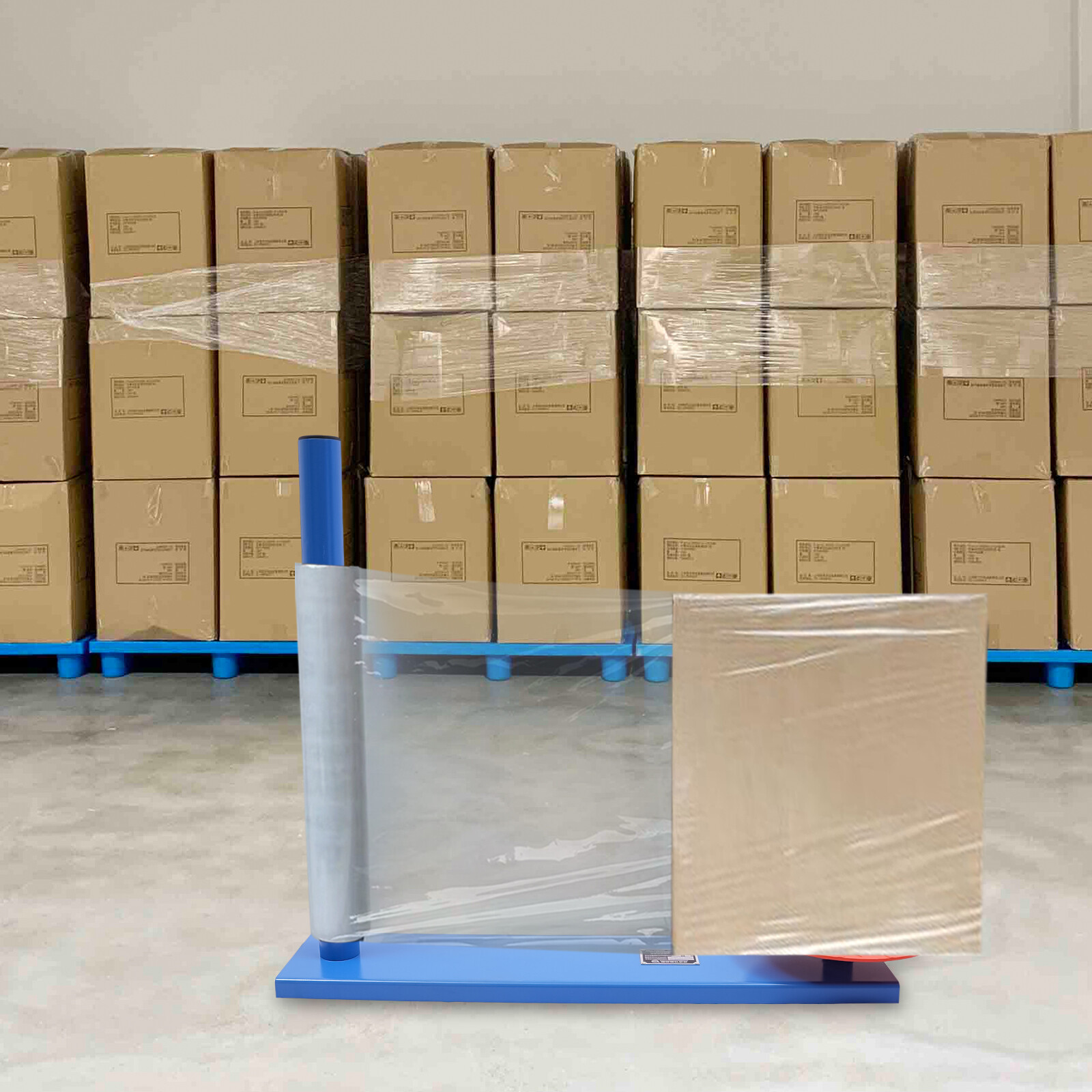 Manual Handle Stretch Film Wrapping Dispenser Tool Pallet Packing Machine