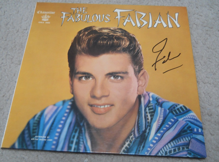 FABIAN AUTHENTIC AUTOGRAPHED VINYL RECORD ALBUM