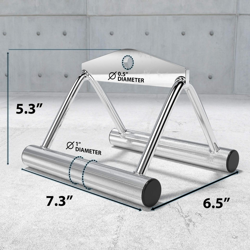 Double D Handle Cable Attachment – Home Gym Accessory for Cable Machine, Clos...
