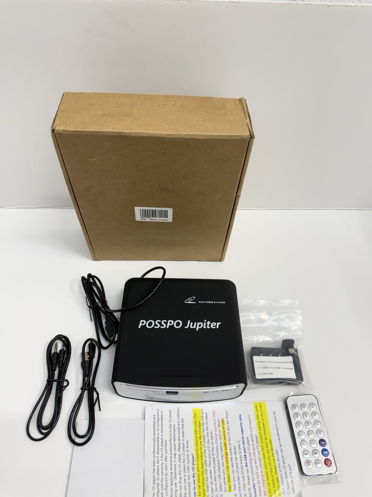 USB CD Player for Car Auto, Portable External CD DVD Player, USB Plug & Play